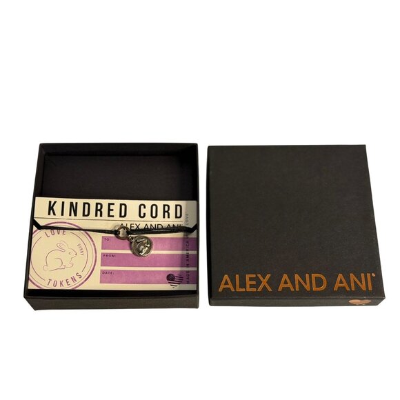 Alex & Ani Kindred Cord Reindeer Charm Bracelet Sterling Silver NIB Holiday Gift - Picture 1 of 5